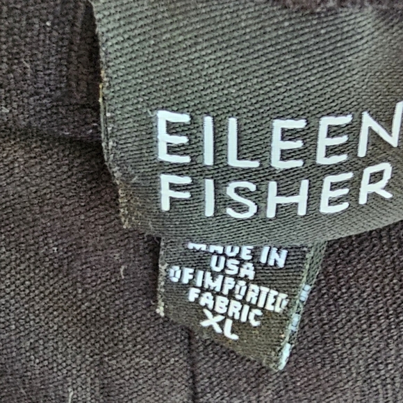 Eileen Fisher Black Pull On Pants Elastic Waist Comfortable Cozy XL - Picture 3 of 3